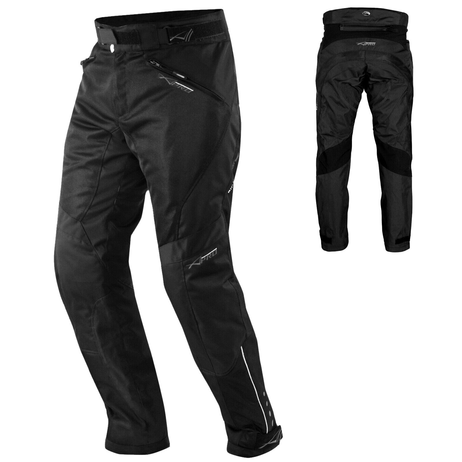 CE Armour Mesh Summer Lady Trouser Motorbike Motorcycle Pants Sonicmoto Black 30
