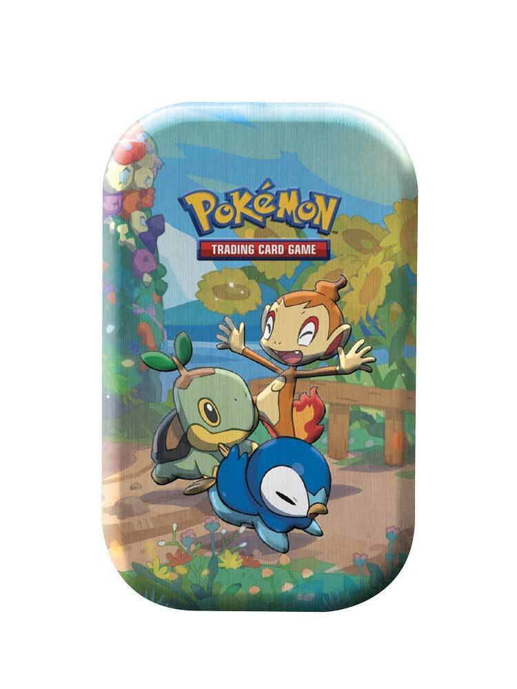 Pokemon Celebrations Mini Tin da Collezione Sinnoh Starter: Turtwig, Chimchar...