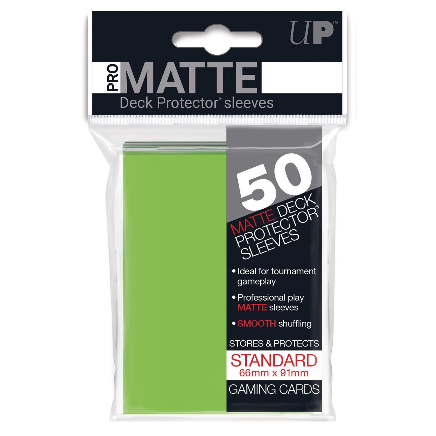 Ultra Pro Sleeves 50 d12 Card Game (Lime Green)