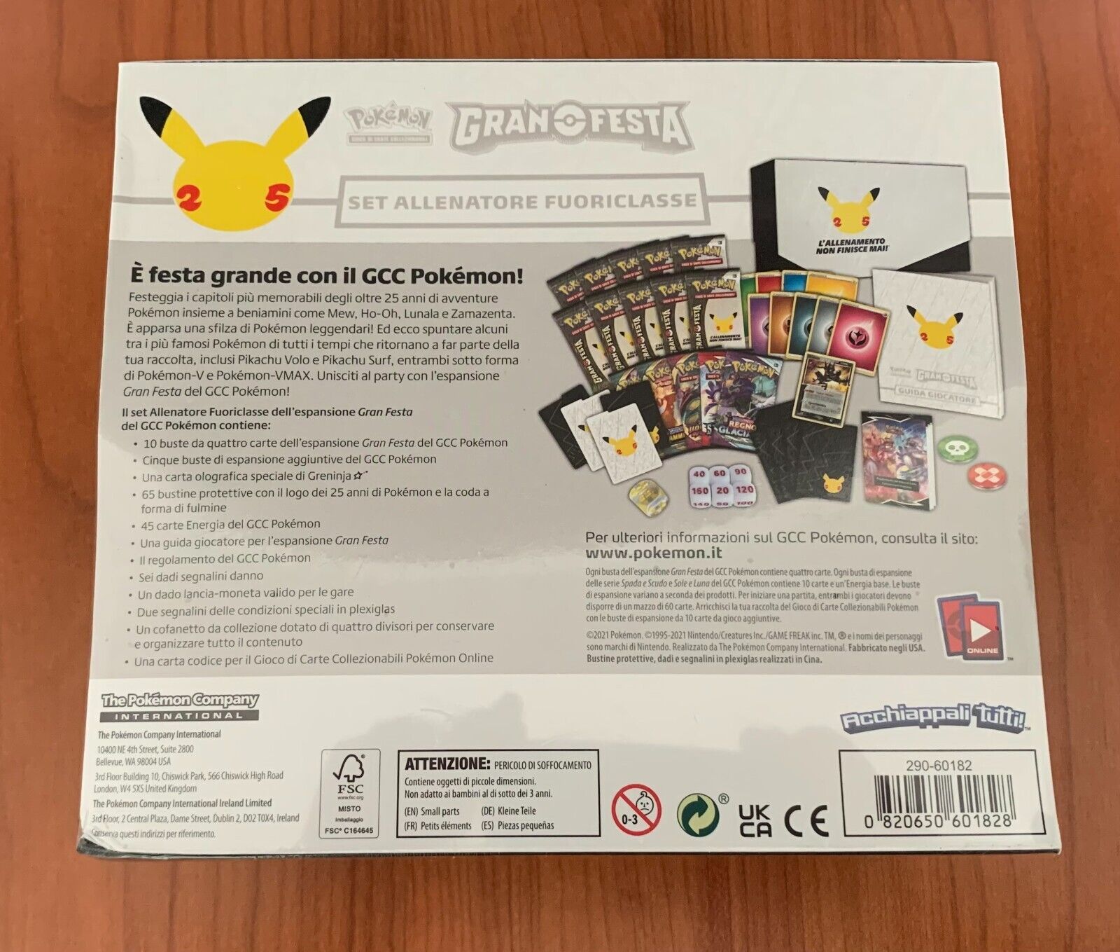 Set Allenatore Fuoriclasse (ITA) Pokemon Gran Festa 25Th - SEALED