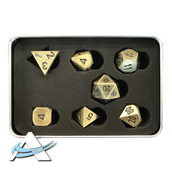 God Player DIVINE DICE SET 7 Dadi Stile Antico / Antique Style • D&D ANDYCARDS
