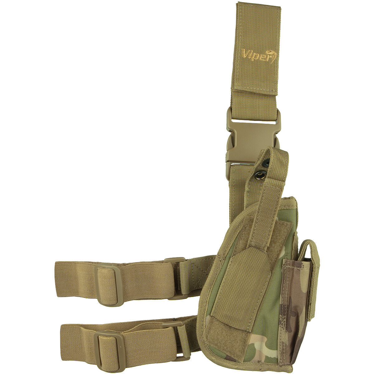 Viper Tactical Leg Holster Destro Pistola Pocket Army Gun Carrier V-Cam Camo