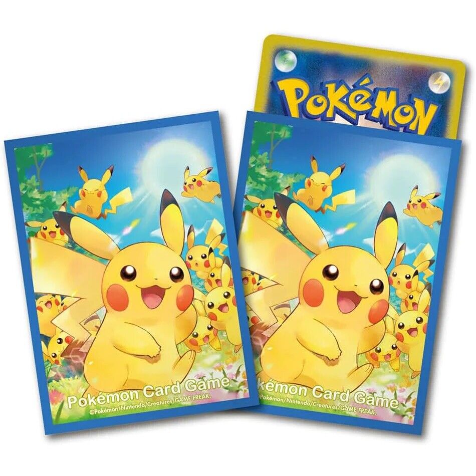 Pokemon Proteggi carte standard pacchetto da 64 bustine Pikachu Assembly (JP)