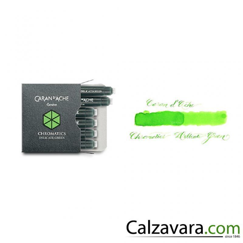 Caran d'Ache Cartucce Inchiostro Stilografico Ink Cartridges - Verde Green
