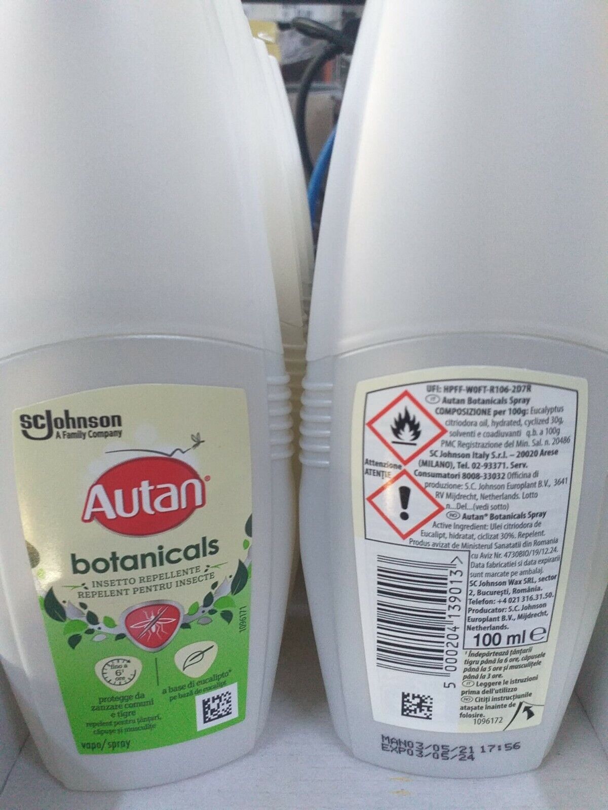 10 pz Auta Botanicals Vapo Insetto Repellente contro Zanzare Comuni/Tigre 100ml