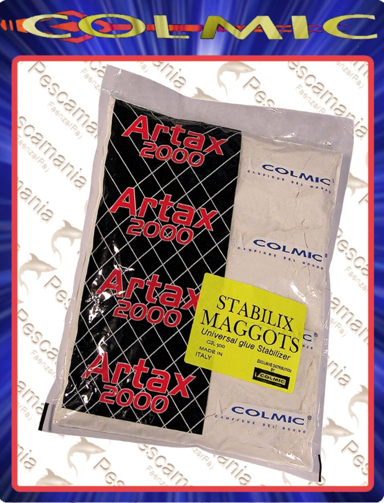 Integratore di collanti per bigattini Colmic Stabilix Maggots gr 500 ricarica