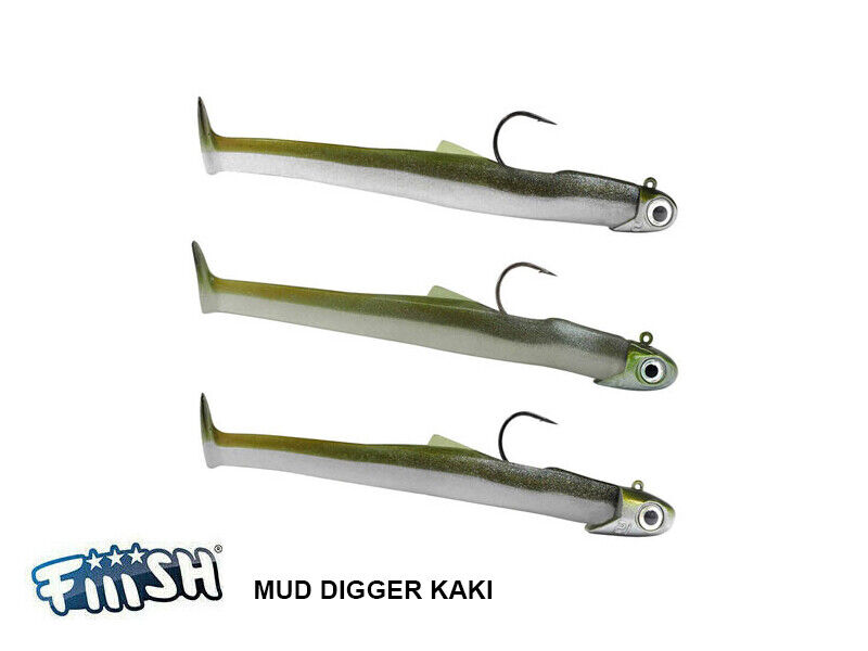 MUD DIGGER FIIISH  90 mm MAXI COMBO 5 10 15 GRAMMI COL KAKI MD1134 SPINNING MARE