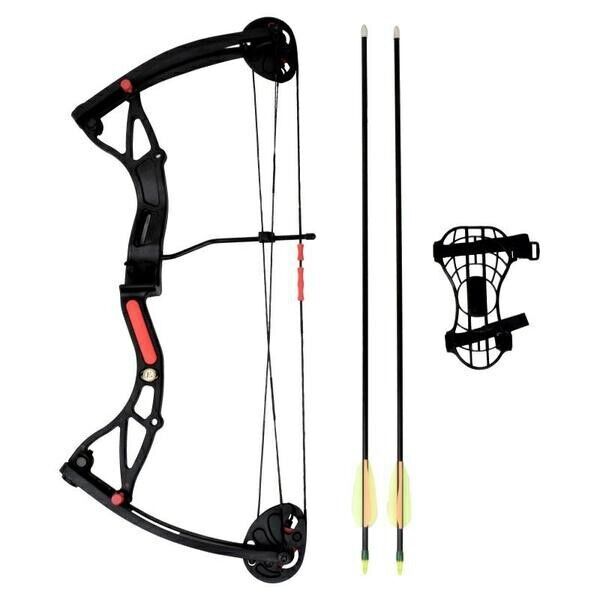EK ARCHERY ARCO COMPOUND PER RAGAZZI BUSTER 15-29 LIBBRE NERO CO-034B