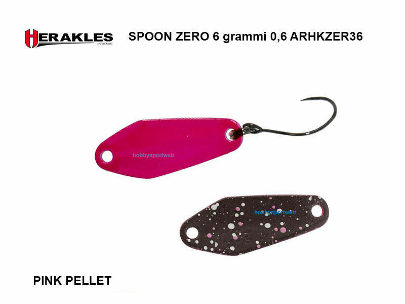 ZERO 6 SPOON HERAKLES COLORE 36 PINK PELLET ARHKZER36 0,6 GR SPINNING LAGO TROTA