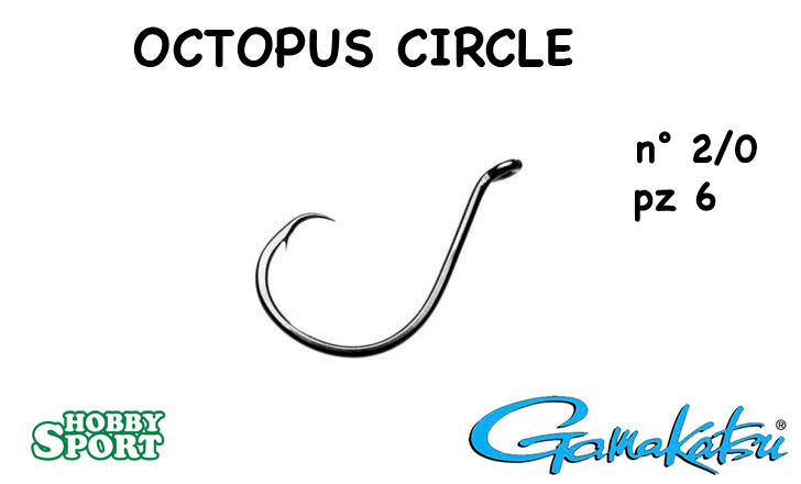 AMI GAMAKATSU OCTOPUS CIRCLE SIZE 2/0 PESCA MARE BARCA