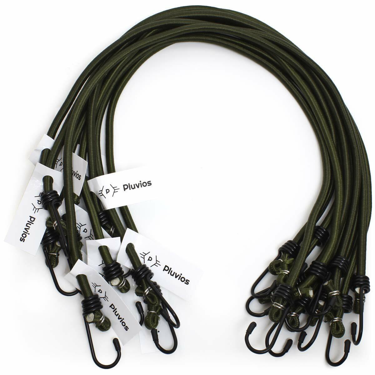 Pluvios Robusto 10 Pacco Corde Elastiche Bungee Resistenti Campeggio (e8X)