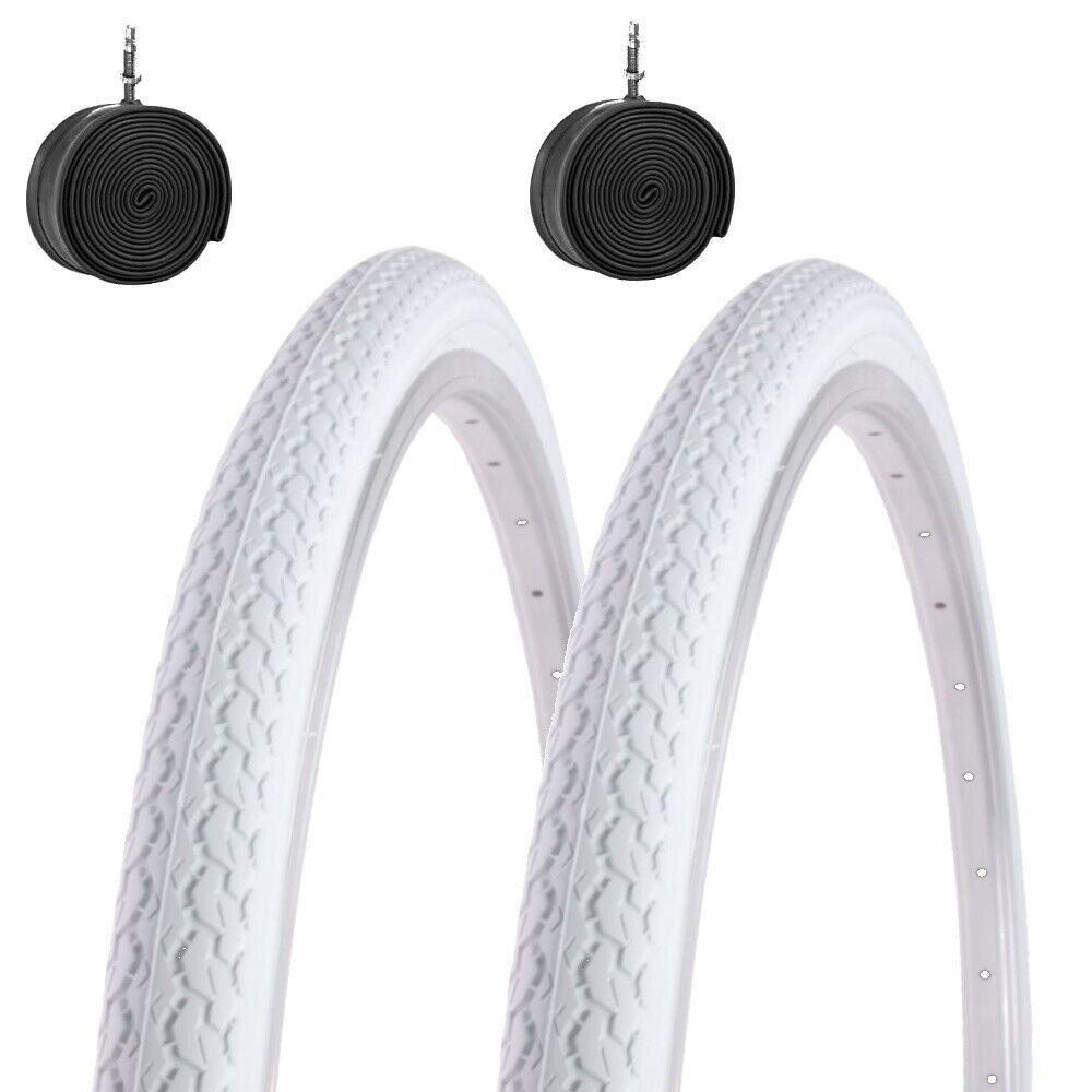 2 COPERTONI KENDA 26 X 1 3/8 +CAMERE PNEUMATICI BIANCHI (37-590) CITYBIKE OLANDA