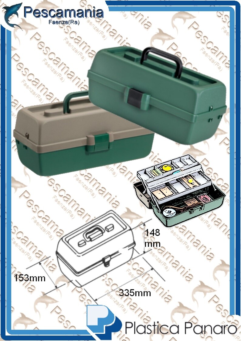 valigetta cassetta cassettina porta oggetti piccola mm. 335x153x148H