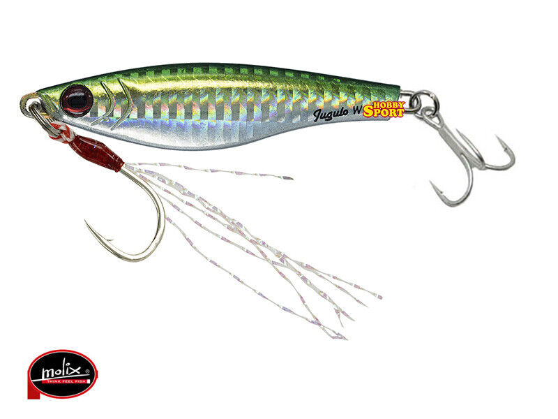 JUGULO WIDE CASTING  3 GR  COL. 260 GREEN SARDA  MOLIX  SPINNING MARE LAGO FIUME