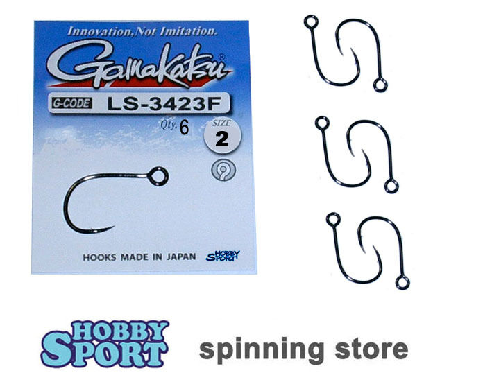 AMI GAMAKATSU SERIE LS 3423 F  SIZE 2  SINGLE HOOK  SPINNING MARE BUSTA 6 PZ