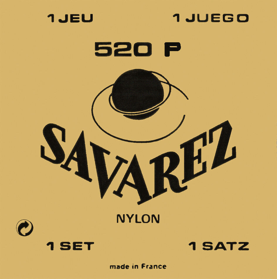 SAVAREZ 520P SET CON ALTI AVVOLTI IN PLASTICA CHITARRA CLASSICA MUTE PER CHITARR