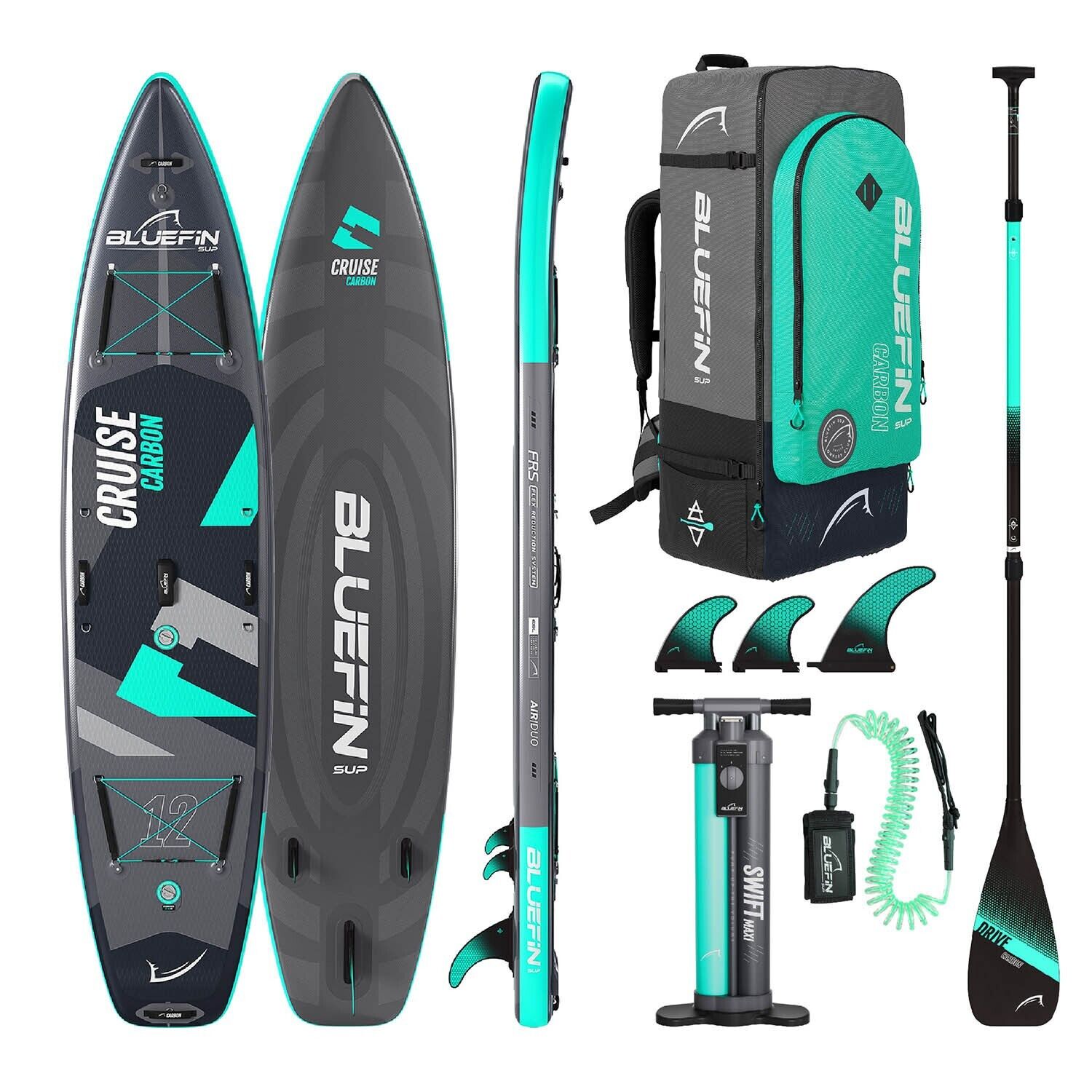 Tavola gonfiabile da paddle Bluefin Cruise Carbon 12' | SUP per adulti