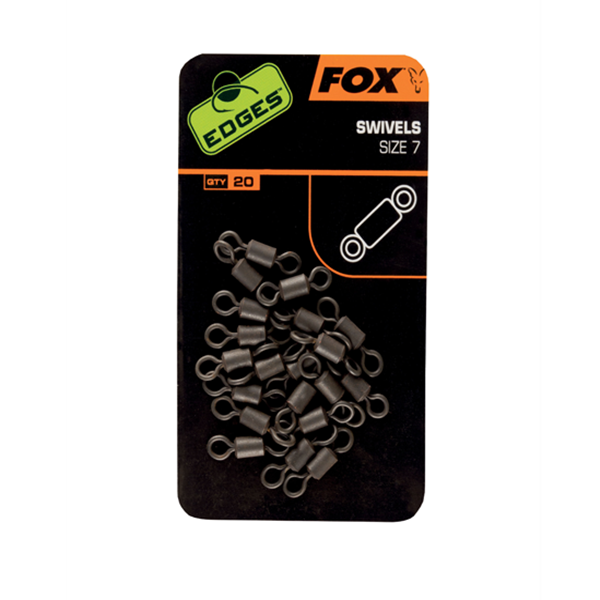 CAC533 FOX SWIVELS 20pz n7 GIRELLE PER CREAZIONE RIG CARP FISHING