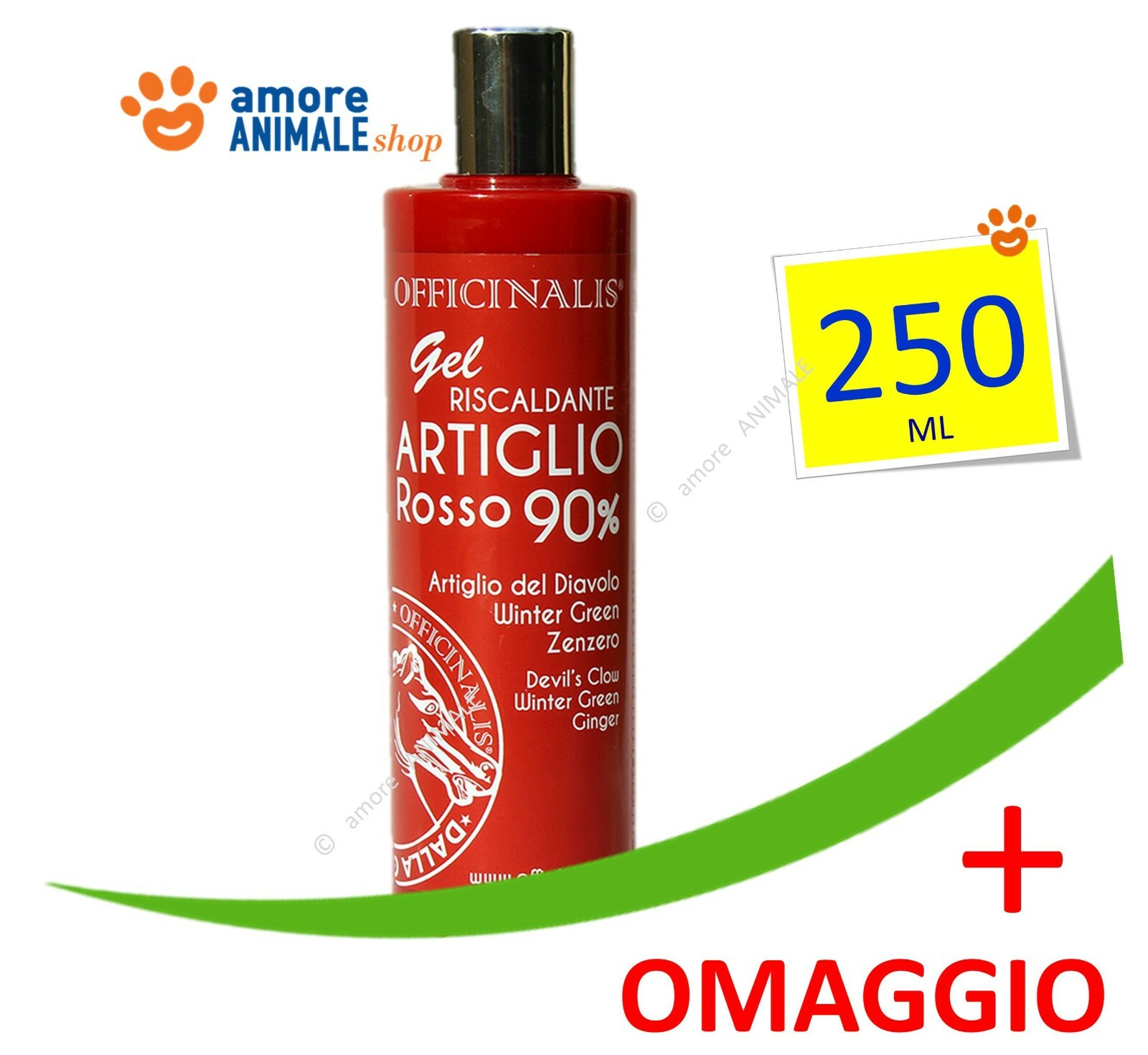Officinalis (+PO) ARTIGLIO ROSSO 90% Gel RISCALDANTE  250 ml / ART del diavolo