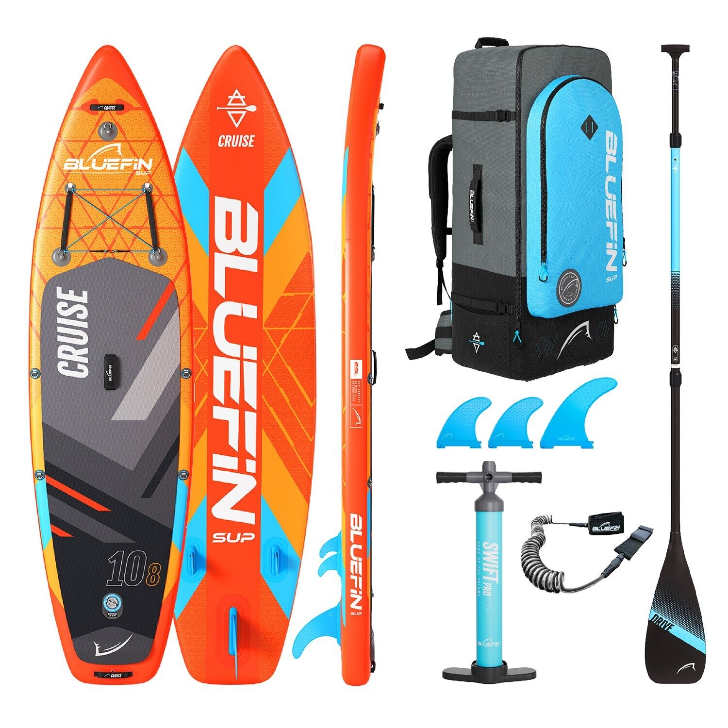 Tavola gonfiabile da Paddle Bluefin Cruise 10'8 | SUP per adulti