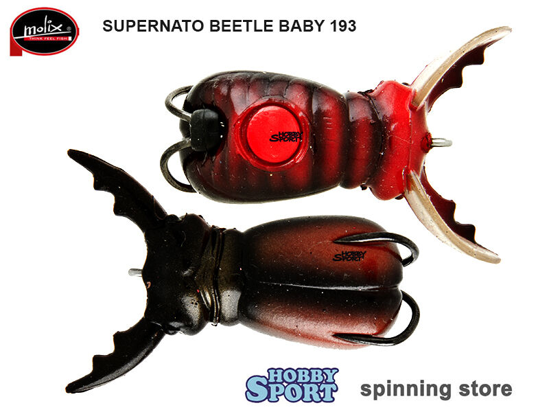 SUPERNATO BEETLE BABY COLORE 193 STAG BEETLE MOLIX 5,5 GR SPINNING  BLACK BASS