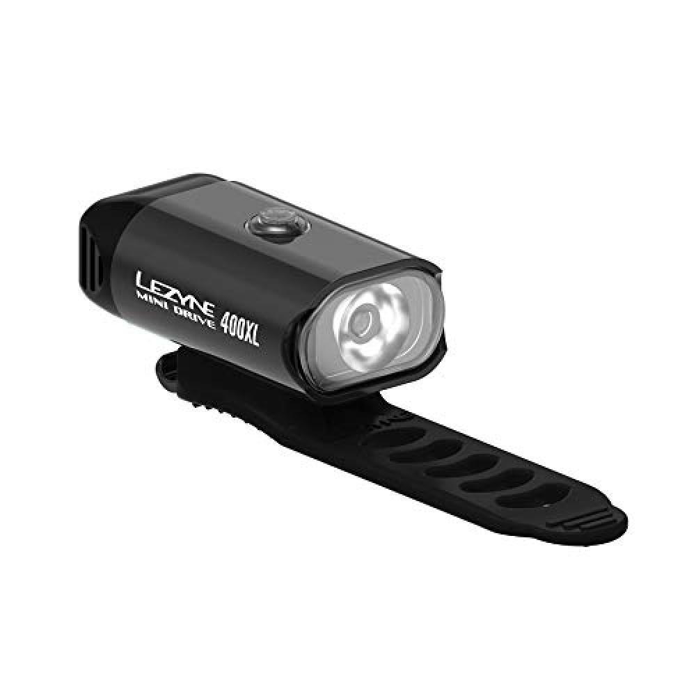 (TG. 50) LEZYNE Mini Drive 400, Illuminazione per Bicicletta/MTB, Ricaricabile c