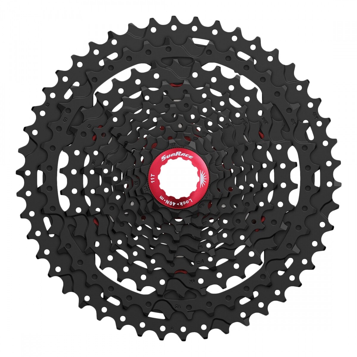Sunrace CS-MX3 10-speed Ampio Range Cassetta Pignoni 11-46T Nero