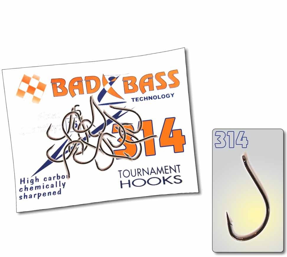 AMI PESCA TOURNAMENT MOD 314 BAD BASS SIZE 6 JAPAN HOOKS SURF CASTING ANZUELOS