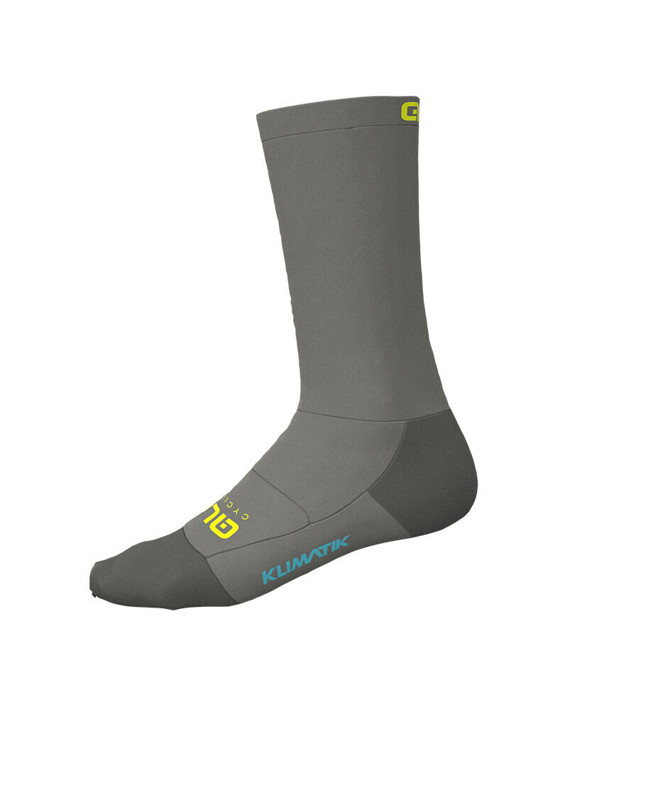 CALZE ALE TEAM KLIMATIK SOCKS H22 GRIGIO-GIALLO FLUO S - ALE_TEAMKLIM_GR_S
