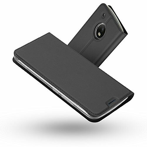 Radoo Custodia Moto G5, Slim-Fit Folio Premium Cover Moto G5 Vintage PU (D3W)