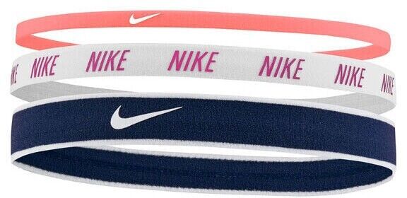 Elastici Capelli Tennis NIKE Mixed Width Headbands 3PK Bright Mango