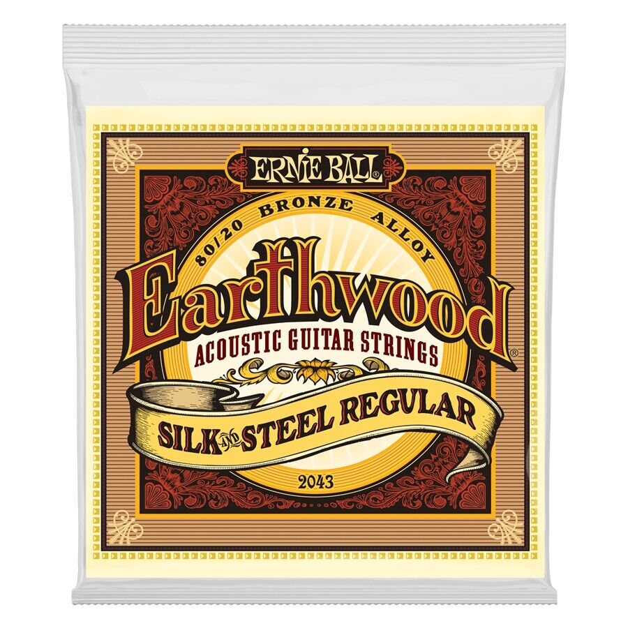 Ernie Ball 2043 Earthwood Silk & Steel 80/20 Bronze Regular 13-56 OUTLET FINE SE