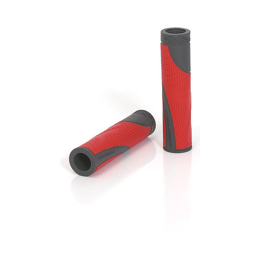 manopole sport bo gr-s18 rosso/grigio 135mm XLC scatto fisso