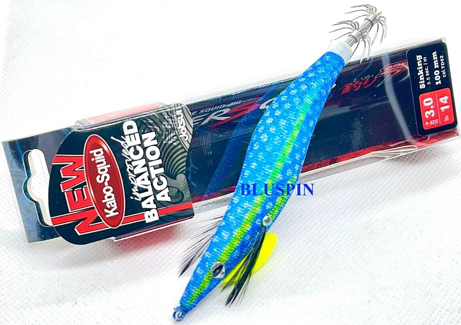 NEW SEPPIARA JATSUI KABO KILLER  SQUID BALANCED ACTION JIG EGI 3.0 14g COL: TD02