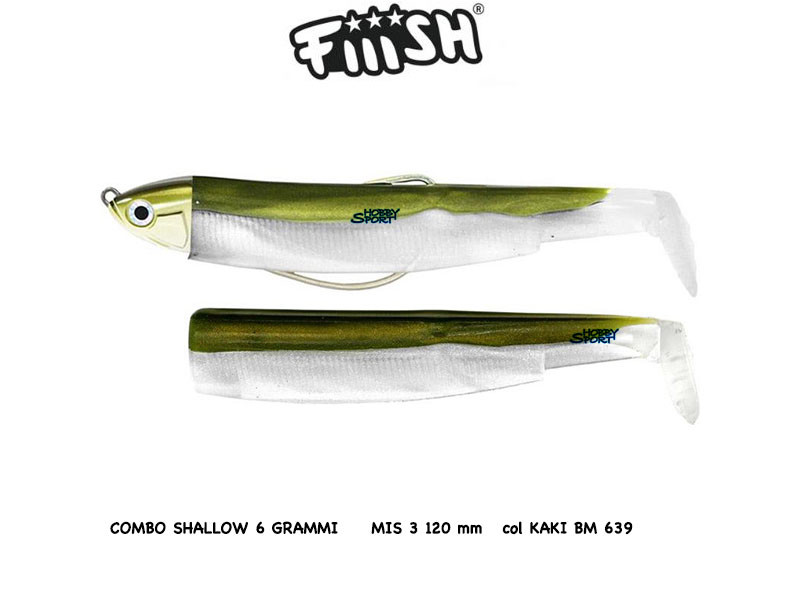 BLACK MINNOW FIIISH SIZE 3 BM 639 KAKI  6 GR COMBO SHALLOW +1 CORPS SPINNING