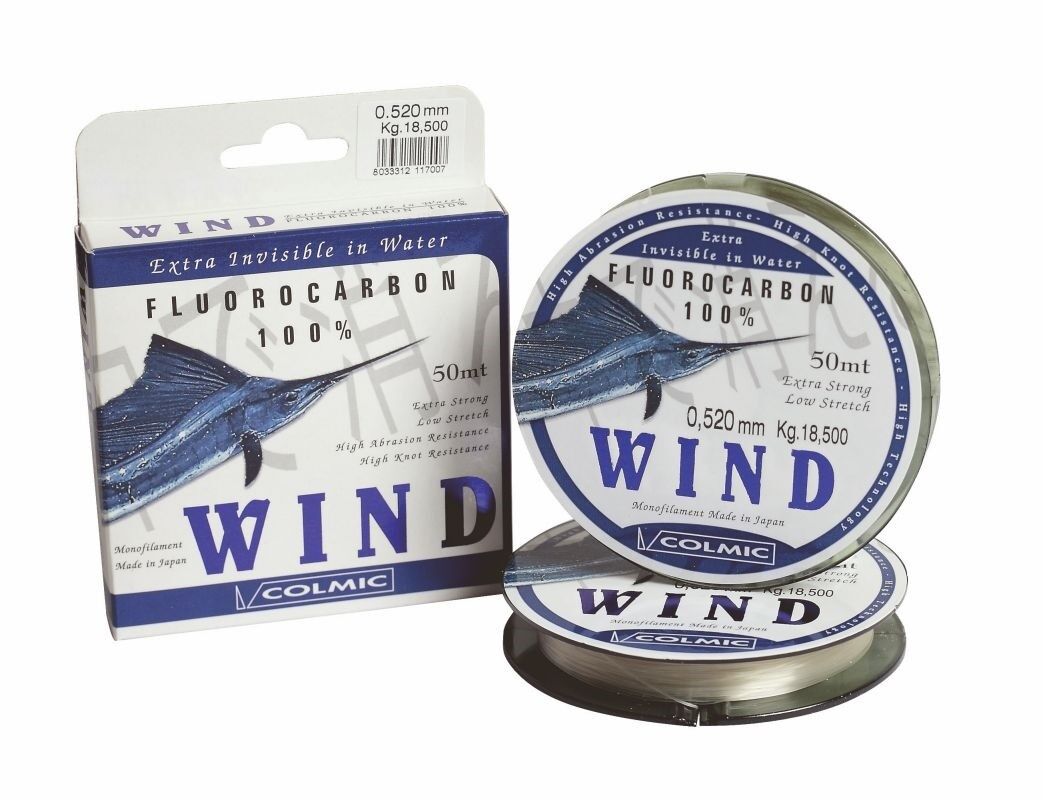 Filo da pesca - COLMIC WIND 100% FLUOROCARBON - 50mt - 0,40
