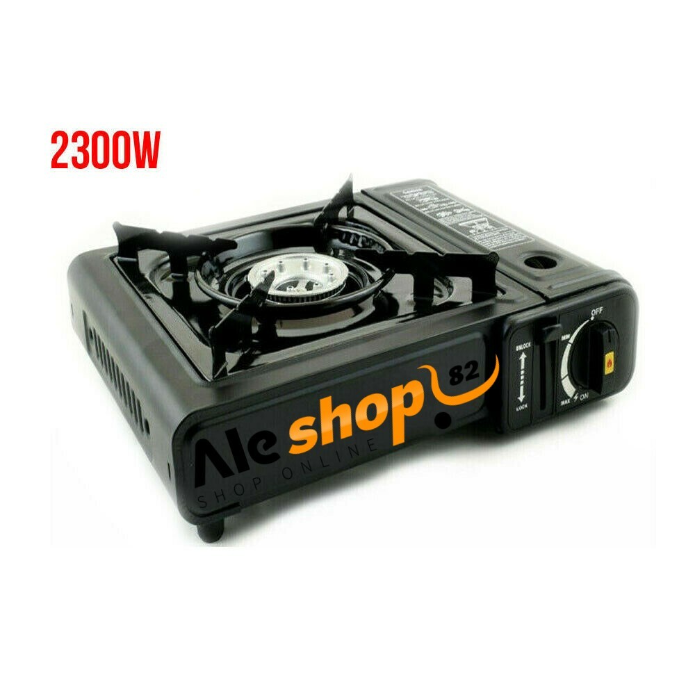 FORNELLO PORTATILE DA CAMPEGGIO A GAS CUCINA DA VIAGGIO 2300W BRUCIATORE SINGOLO