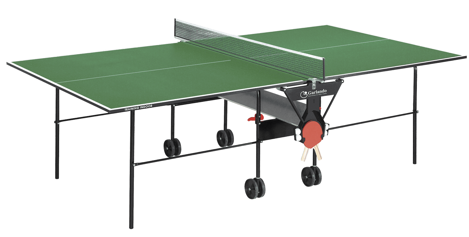 GARLANDO TAVOLO PING PONG TRAINING INDOOR PIANO VERDE-GIOCO TENNIS TAVOLO-C-112I