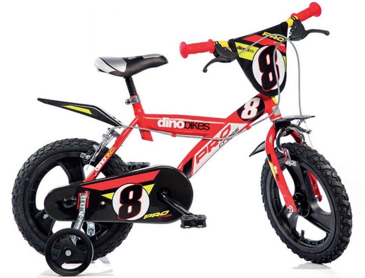 BICI MISURA 14 MTB  BIMBO DINO BIKES BICICLETTA BAMBINO PRO CROSS  ART. 143 GLN