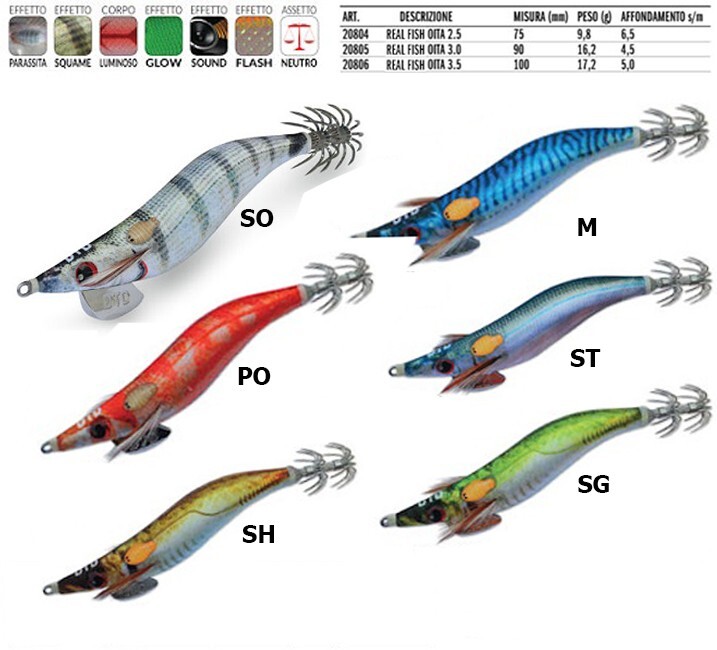 TOTANARA DTD REAL FISH OITA MISURA 2,5 (75mm) COLORE M