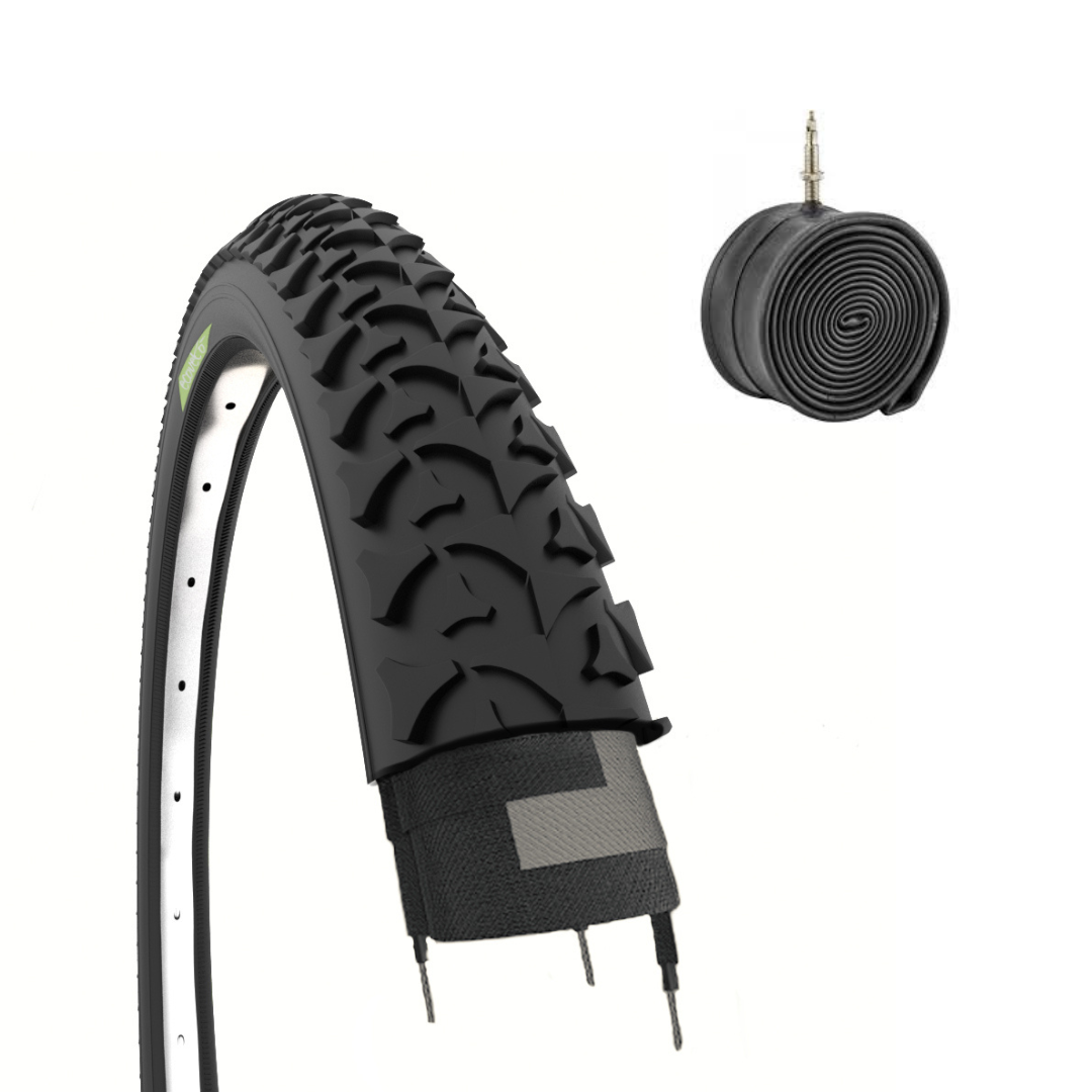 1 COPERTONE 26 X 1.95 + 1 CAMERA D'ARIA BICICLETTA BICI MTB MOUNTAIN BIKE 50-559