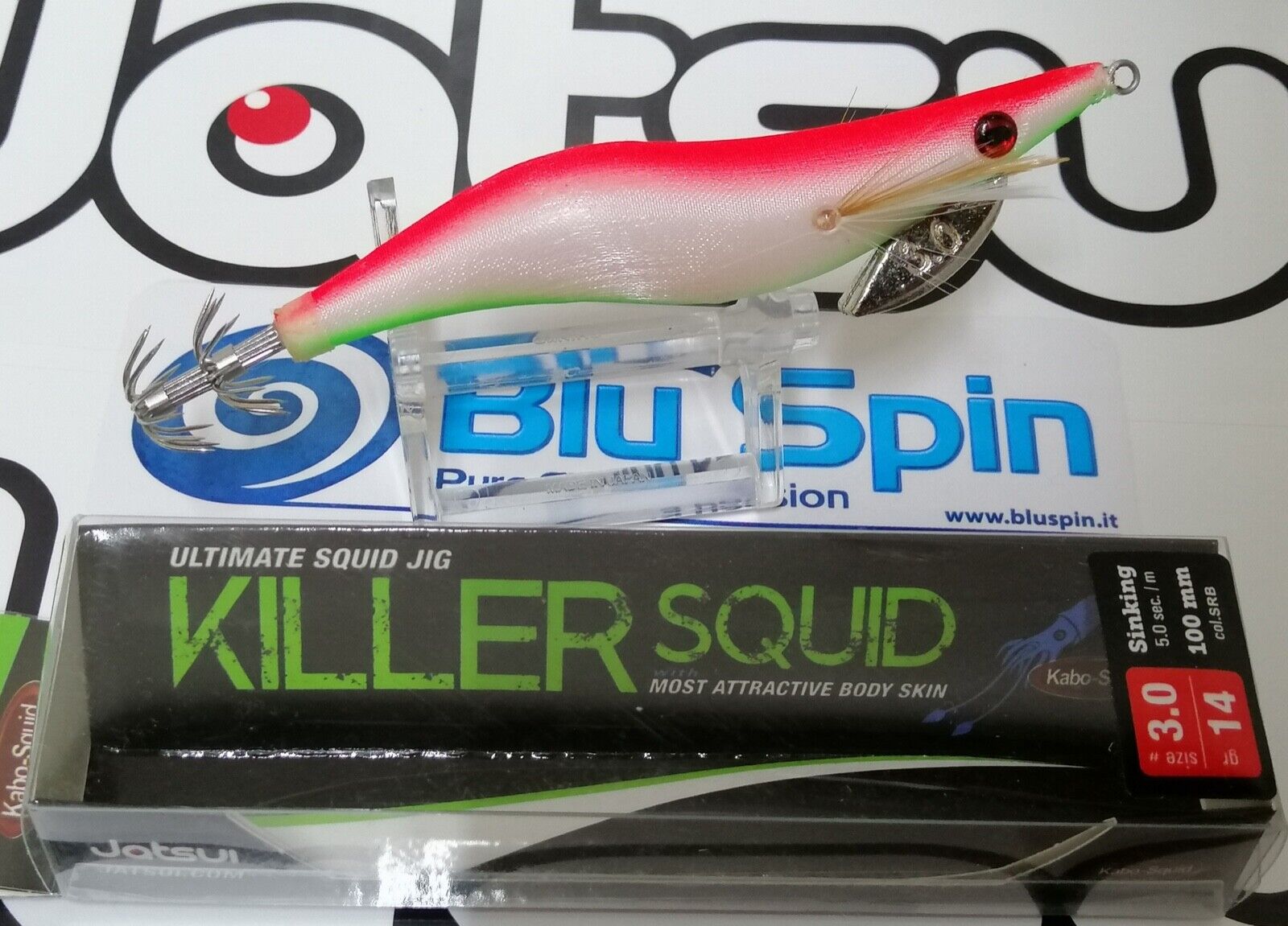NEW COLOR JATSUI KABO KILLER SQUID ULTIMATE SQUID JIG EGI  3.0 COL: RBGB
