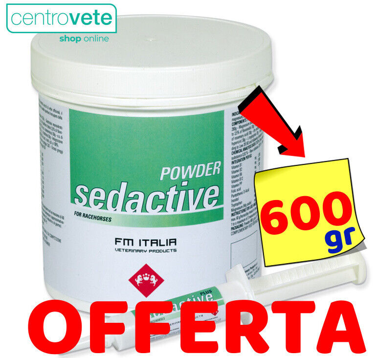 FM ITALIA  Sedactive Powder 600 Grammi → Tranquillante per Cavalli con magnesio
