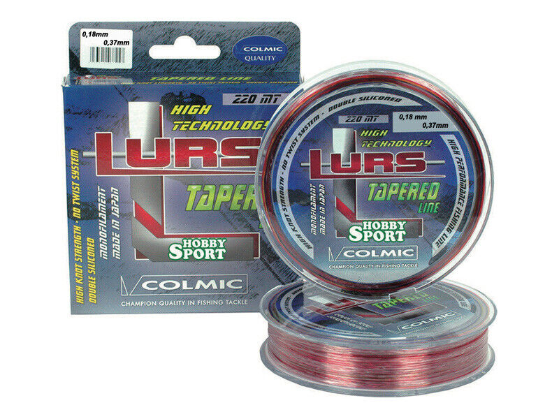FILO  COLMIC TAPERED CONICO LURS MT 220 MULTICOLOR  mm0,18- 0,37 SURFCASTING