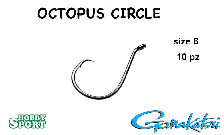 AMI GAMAKATSU OCTOPUS CIRCLE SIZE 6 PESCA IN MARE BARCA