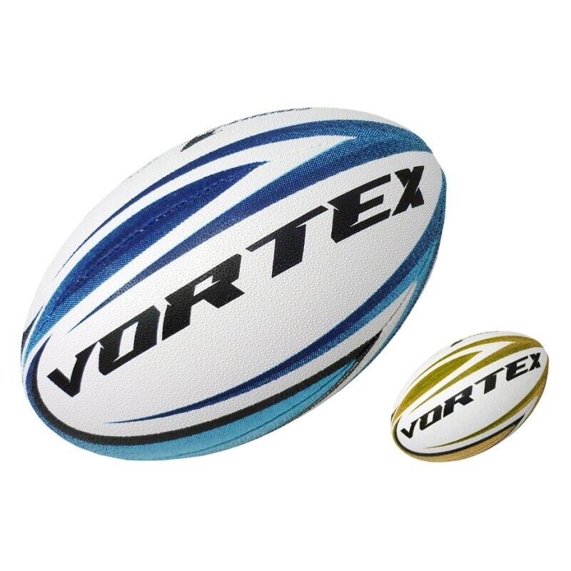 Pallone Rugby VORTEX Official Cuoio Cucito Ball Palla Ovale Football Ottimo Grip