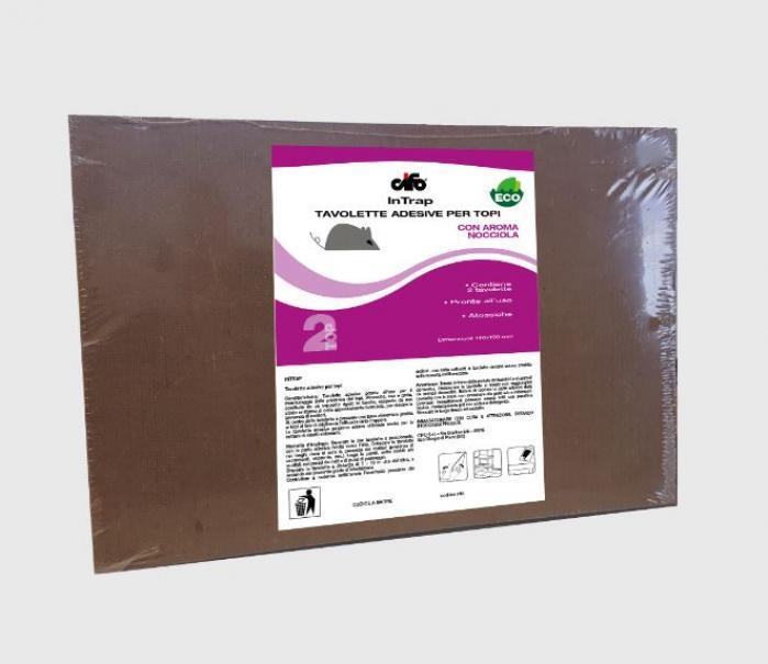 Tavoletta adesiva per topi Intrap Top2 Cifo 110698-2pezzi
