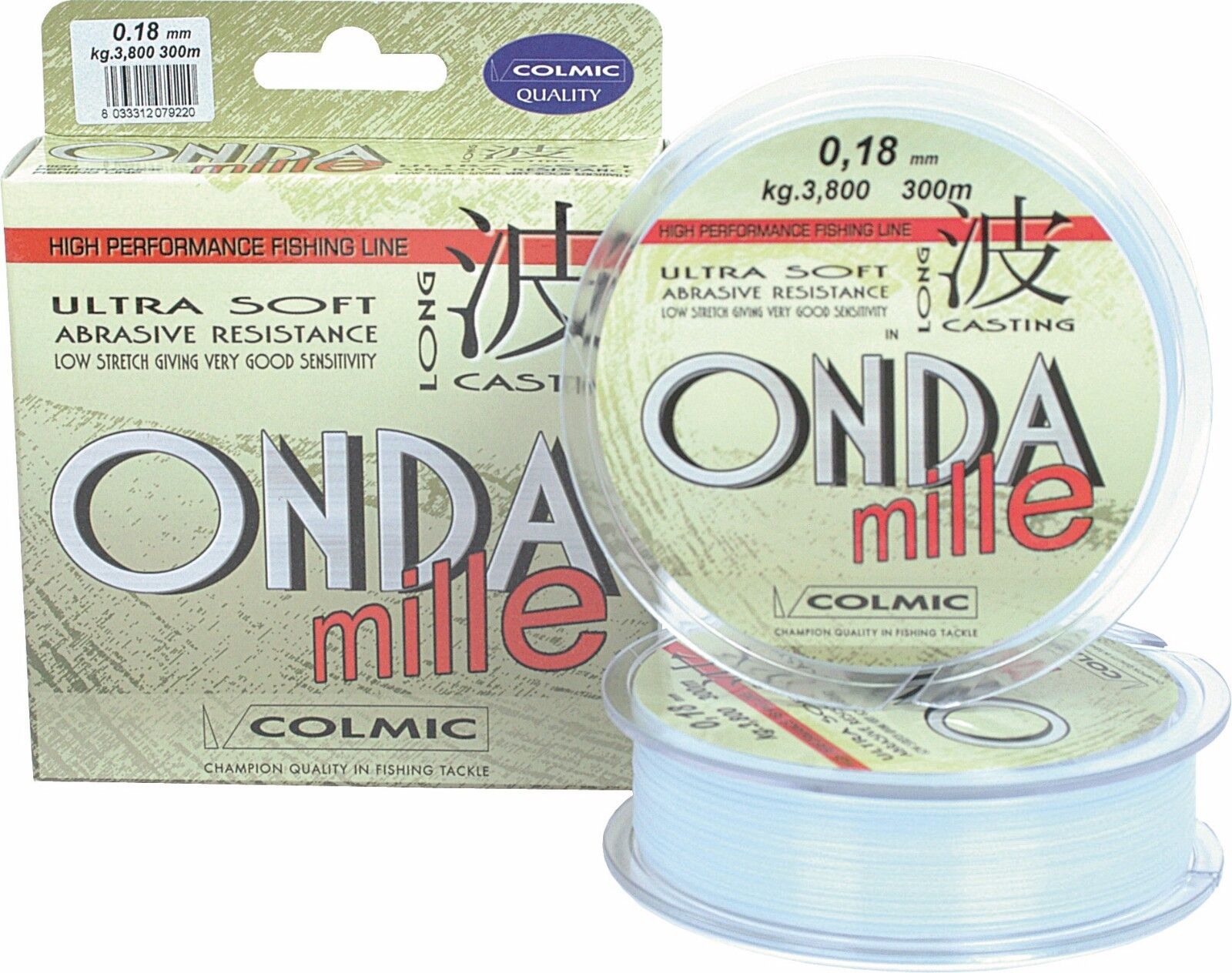 Filo da pesca - COLMIC ONDA MILLE 300mt - 0,18