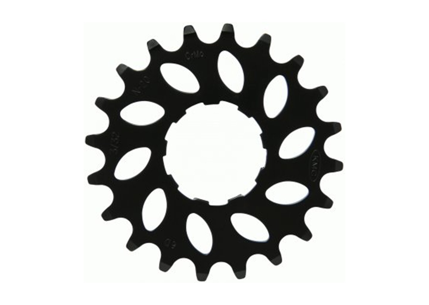 Pignone KMC Nuvinci 20 denti 1/8" nero Chromoly