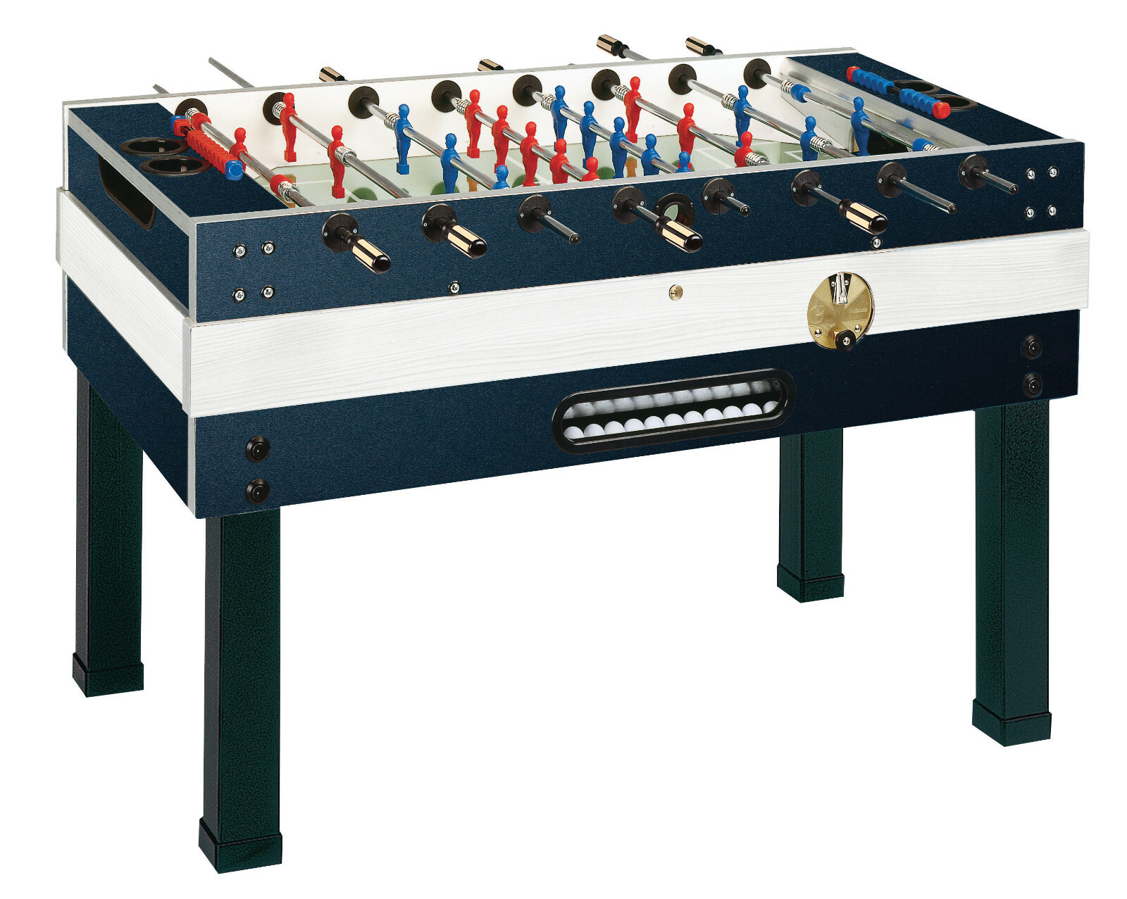 CALCIOBALILLA BILIARDINO LINEA BAR GARLANDO DELUXE ASTE RIENTRANTI + GETTONIERA